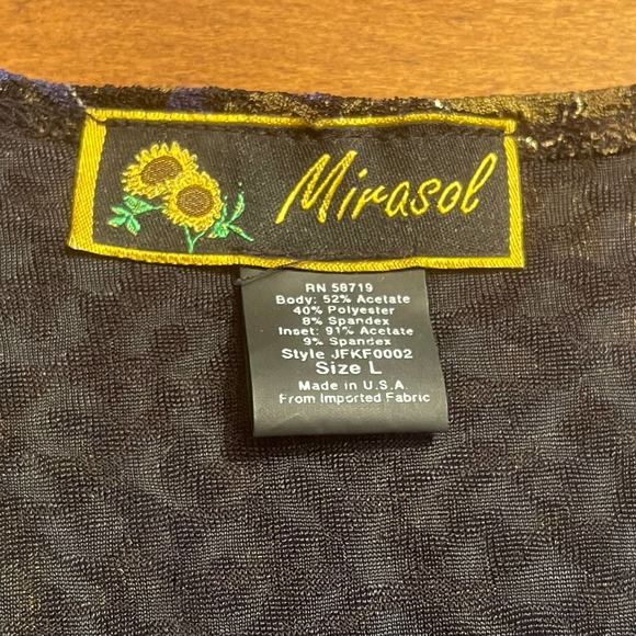 Mirasol 2-Piece Set Skirt & Top Y2K Womens Sz Large Multicolor Floral .01#S-1421 - Picture 6 of 9